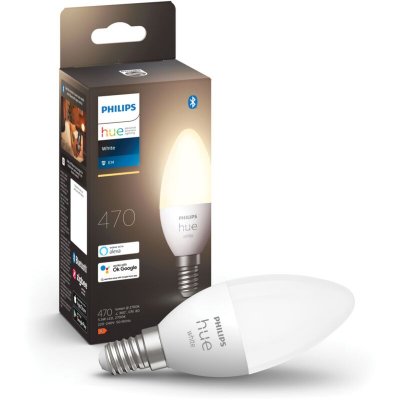 PHILIPS HUE Ampoule connect&eacute;e  White E14 