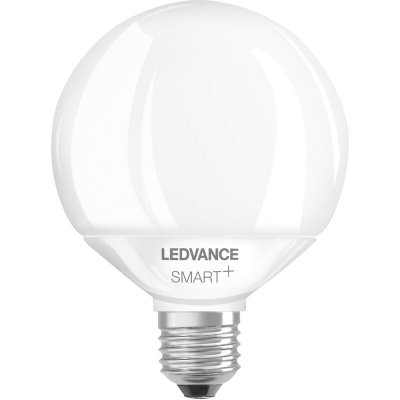 LEDVANCE Ampoule connect&eacute;e Smart+ WIFI Globe95 d&eacute;polie 100W E27 - Variation de blancs