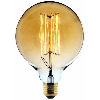 ELEXITY Ampoule D&eacute;co filament carbone Globe &Oslash;125 25W E27 2700K (blanc chaud) 