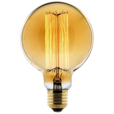 ELEXITY Ampoule D&eacute;co filament carbone Globe &Oslash;95 25W E27 2700K (blanc chaud) 
