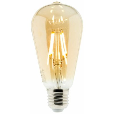 ELEXITY Ampoule D&eacute;co filament LED ambr&eacute;e 4W E27 400lm 2500K - Edison 