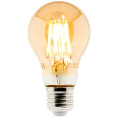 ELEXITY Ampoule D&eacute;co filament LED ambr&eacute;e Standard 4W E27 400lm 2500K 