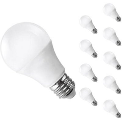 SILAMP Ampoule E27 LED 18W 220V A80 (Pack de 10) - Blanc Froid 6000K - 8000K - 