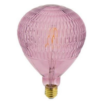 XANLITE Ampoule Filament LED Ballon Rose, culot E27, 300 Lumens