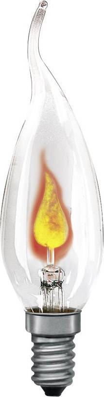 PAULMANN Ampoule flamme scintillante coup de vent 3w culot e14 claire