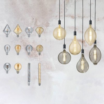 TRIO LIGHTING Ampoule globe LED E27 6&nbsp;W 2&nbsp;700&nbsp;K ambre