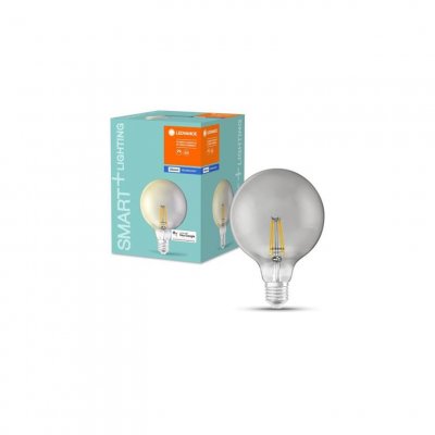 LEDVANCE Ampoule globe LED Smart+ connect&eacute;e E27 EQ60W finition fum&eacute;e 