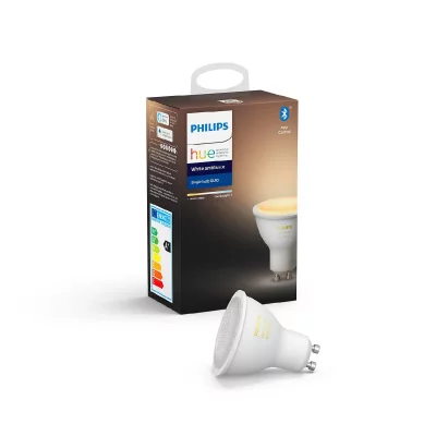 PHILIPS HUE Ampoule LED 5,5W &eacute;quiv 35W 250 lm GU10 Blanc chaud