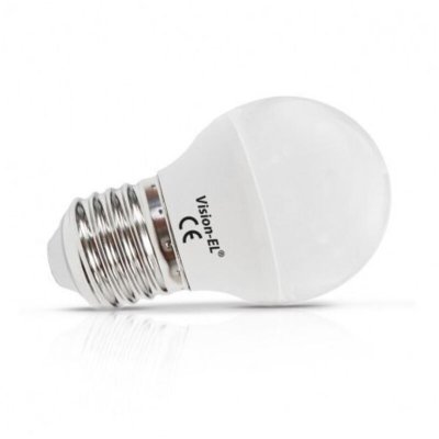 MIIDEX LIGHTING Ampoule Led 6W (55W) COB E27 Boule opaque Blanc jour 4000&deg;K