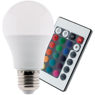 ZENITECH Ampoule LED 7,5W E27 de couleurs RGB avec t&eacute;l&eacute;commande 
