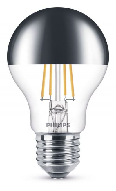 PHILIPS Ampoule LED 8W (700lm) Calotte Argent&eacute;e Dimmable E27 - 