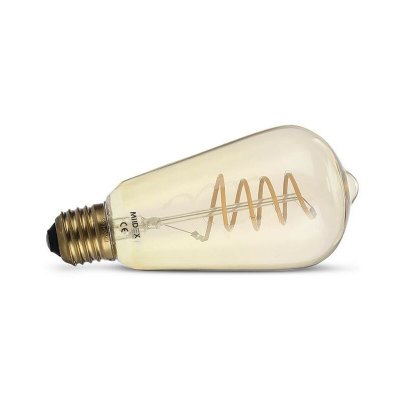 MIIDEX LIGHTING Ampoule LED &agrave; filament COB - E27 - 4W - 2700&deg;K - Non dimmable