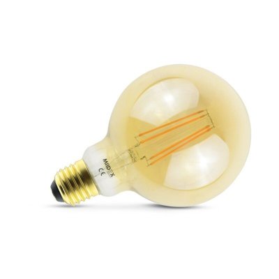 MIIDEX LIGHTING Ampoule LED &agrave; filament COB - E27 - 8W - 4000&deg;K - Non dimmable