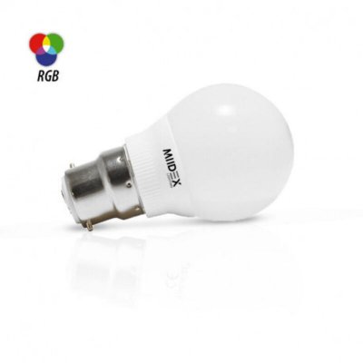 MIIDEX LIGHTING Ampoule LED BULB B22 - 2W - RGB - Non dimmable