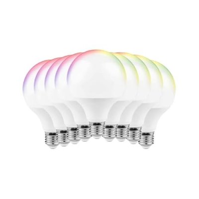 SILAMP Ampoule LED Connect&eacute;e WiFi E27 11W G95 RGBW (Pack de 10) - 