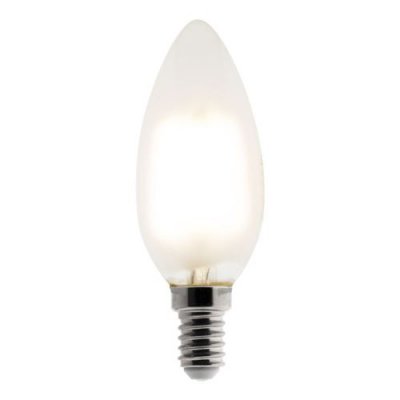 ELEXITY Ampoule LED D&eacute;co filament mate 4W E14 Flamme
