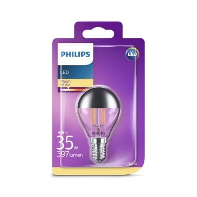 PHILIPS Ampoule led e14 4w/35w - 397lm - 2700k - blanc chaud