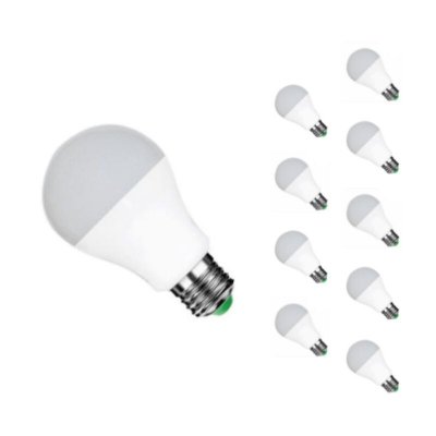 SILAMP Ampoule LED E27 12W 220V A60 180&deg; (Pack de 10) - Blanc Neutre 4000K - 5500K - 