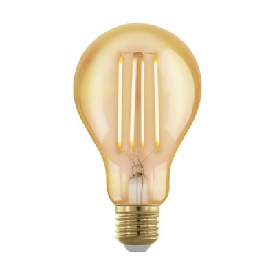 EGLO Ampoule LED E27 A75 4 W Amber 1700 K une seringue Golden Age