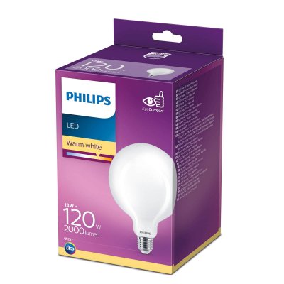PHILIPS Ampoule LED E27 Globe 2000lm 13W IP20 blanc chaud 