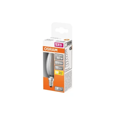 OSRAM Ampoule led flamme verre d&eacute;poli - 4w &eacute;quivalent 40w e14 - blanc chaud