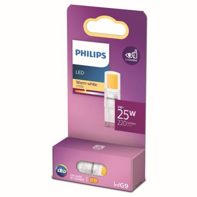 PHILIPS Ampoule LED G9 capsule 220lm 2W = 25W IP20 blanc chaud 