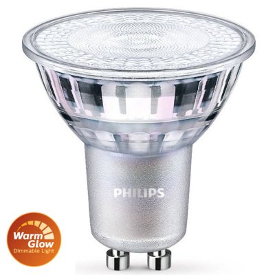 PHILIPS Ampoule LED GU10 7W/80W - 575lm - 2700K - Blanc chaud - Dimmable