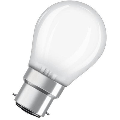 OSRAM Ampoule LED Sph&eacute;rique verre d&eacute;poli variable 6W=40 B22 chaud