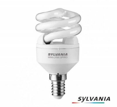 SYLVANIA Ampoule mini-lynx fast-start spiro eco 9w 2700k culot e14