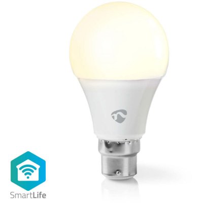 NEDIS Ampoule SmartLife connect&eacute; en wifi / blanc chaud / B22 / A60 