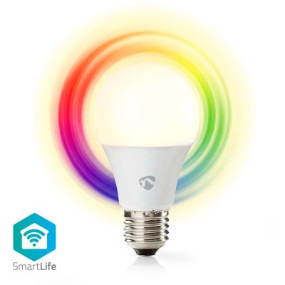 NEDIS Ampoule SmartLife toute couleur  WIFILRC10E27 Blanc