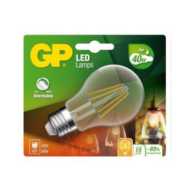 GP BATTERIES Ampoules &agrave; &eacute;conomie d'&eacute;nergie GP LED FILAMENT CLASSIC DIM E27 5W-40W
