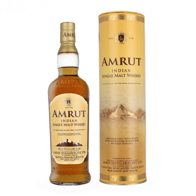 AMRUT  Indian Single Malt 70cl Single Malt Whisky + Coffret cadeau