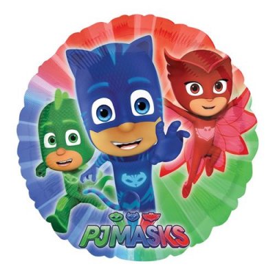 AMSCAN  10050839 Ballon rond en aluminium avec masques PJ