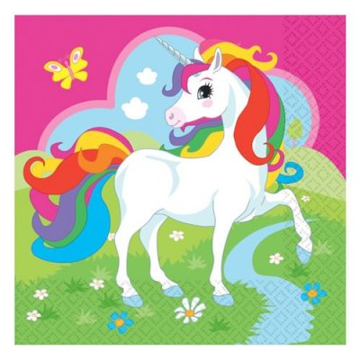 AMSCAN  International 9902103&nbsp;Licorne Serviettes en Papier 33&nbsp;cm