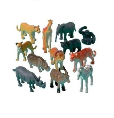 AMSCAN  set de jeu animaux sauvages 12 pi&egrave;ces