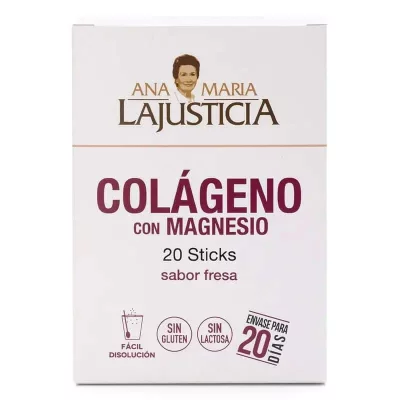 ANA MARIA LAJUSTICIA Ana Mar&iacute;a Lajusticia Collag&egrave;ne Au Magn&eacute;sium Saveur Fraise 20 sachets