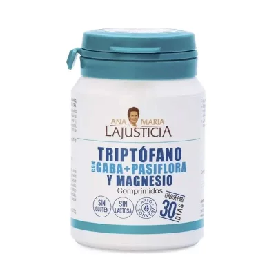 ANA MARIA LAJUSTICIA  Tryptophane Gaba Passiflore Magn&eacute;sium 60uts