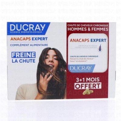 DUCRAY ANACAPS EXPERT suppl&eacute;ment chute de cheveux r&eacute;actionnelle 90 g&eacute;lules