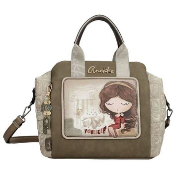ANEKKE  - Sac &agrave; main 2 anses ""Muse"" - 30 x 25 x 16 cm - Marron
