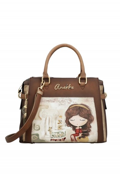 ANEKKE  - Sac &agrave; main 2 anses ""Muse"" - 33 x 26 x 13 cm - Marron