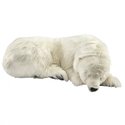 HANSA Anima  Peluche Geante Ours Polaire Dormeur 105 cm H