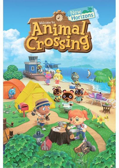  Animal Crossing Maxi Poster New Horizons 61 cm x 91.5 cm , multicolore