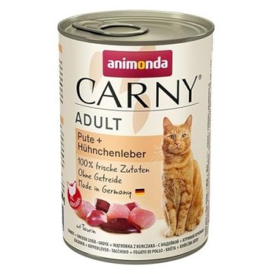 ANIMONDA CARNY  Adult 6 x 400 g - dinde, foie de poulet