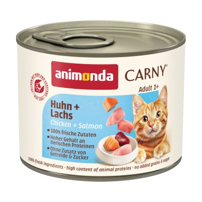 ANIMONDA CARNY  Adult Chicken With Salmon 200g Wet Cat Food Clair 200g