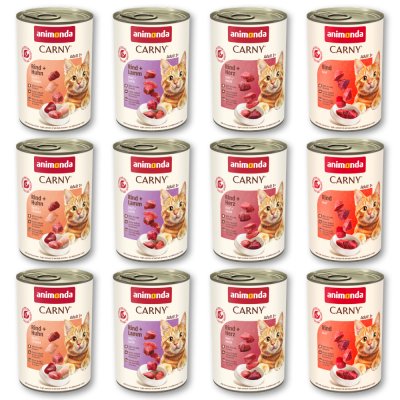 ANIMONDA CARNY animonda LIMONDA CARNY Adulte pack mix 12x400 g Menu viande 1