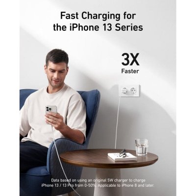 ANKER  - Chargeur USB-C 511 PIQ 3.0 - compact et rapide pour iPhone