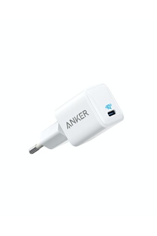 ANKER  PowerPort III Nano-20W version EU Blanc Int&eacute;rieure - Neuf