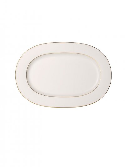 VILLEROY & BOCH Anmut Gold Plat ovale Blanc 