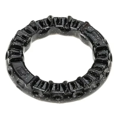 FERPLAST Anneau &agrave; m&acirc;cher  Smile, noir pour chien - taille S : 12 cm de diam&egrave;tre x H 2,4 cm